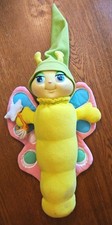Vintage 1985 Hasbro Glo Butterfly Stuffed Gloworm Toy