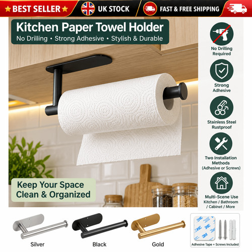 Paper towel holder adhesive - towel,