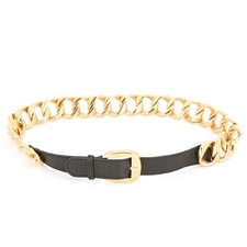 Chanel Chain Belt Gold, black