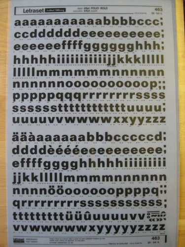 Letraset rub on black - .1, rub-on