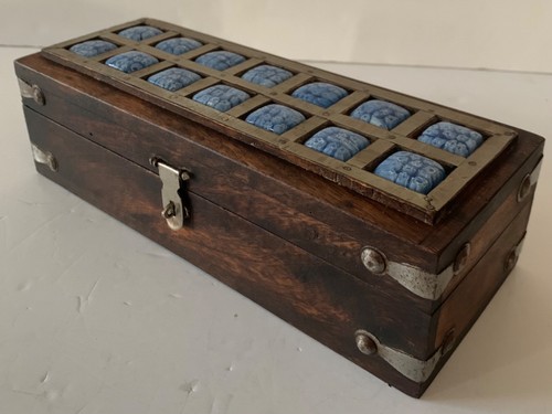Vintage wooden box millefiori - box,