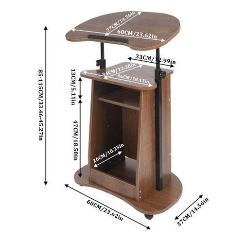Mobile rolling rostrum table - mobile,