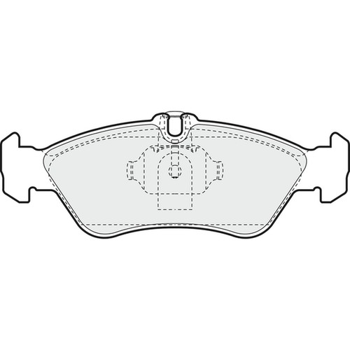 Brake pads set for mercedes - pads,