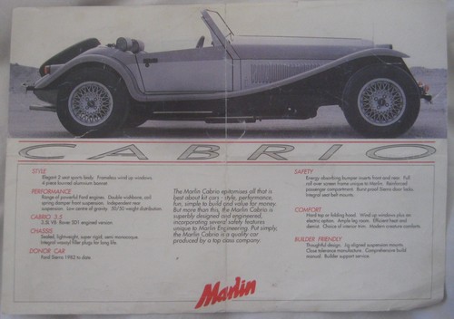 Marlin cabrio kit car - cabrio,