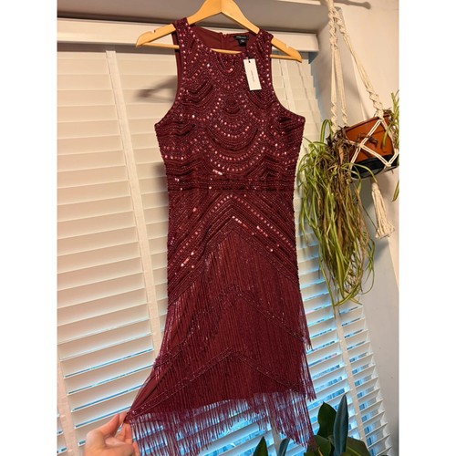 Karen millen purple beaded - karen,