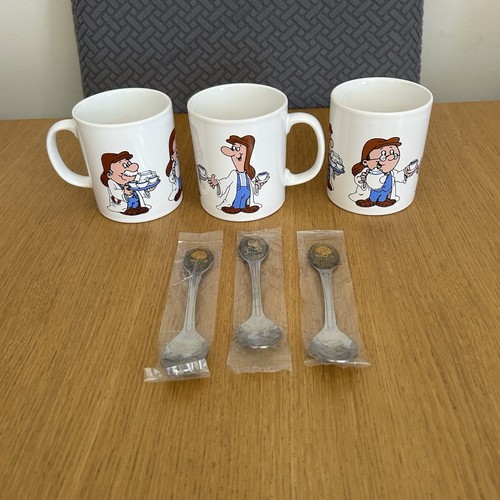 Tetley tea mugs spoons set - tea,