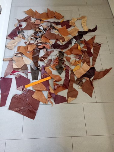 Leather scraps 4kg - leather,