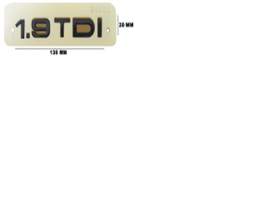 Boot badge rear emblem 9tdi - rear, 1.9tdi