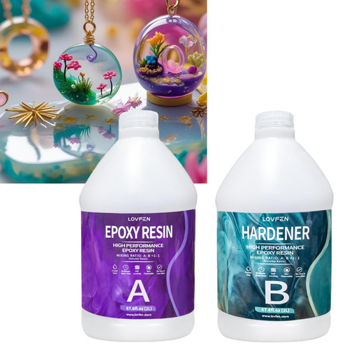 Epoxy resin kit - kit, clear