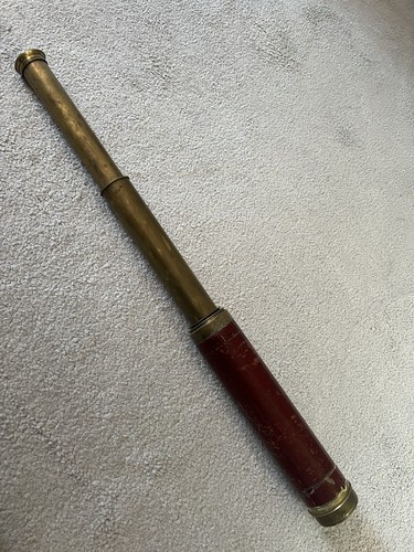 Antique brass telescope thomas - antique,