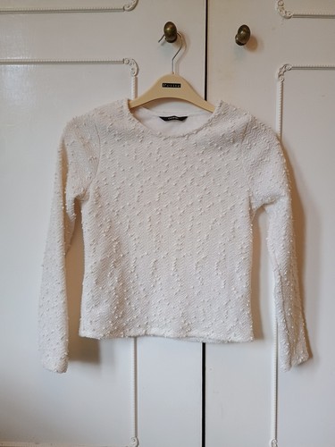 Sparkly cream long sleeved - long,