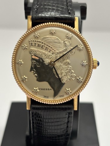 Vintage tressa swiss 17j - tressa, gold