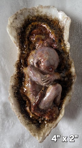 Ooak handmade horror fetus - ooak,