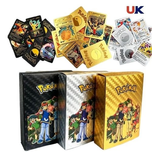 55pcs pokemon card foil gold - foil,