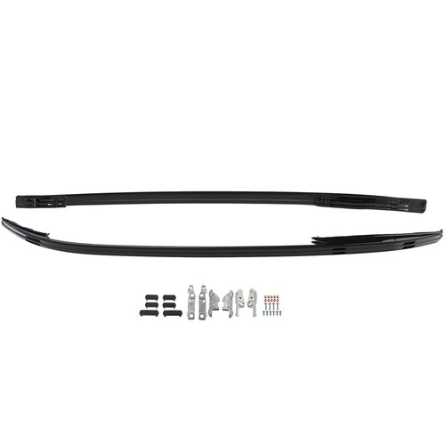 Aluminium black roof rail - black,