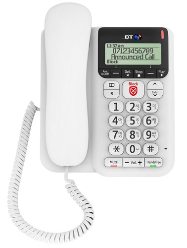 Corded landline phone - corded, decor