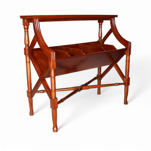 Vintage mahogany book trough - vintage,