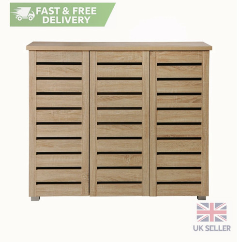Oak shoe storage cabinet - cabinet, 5