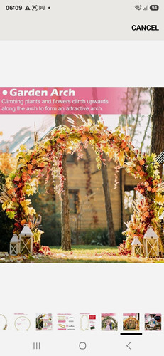 Wedding garden arc gold - wedding,