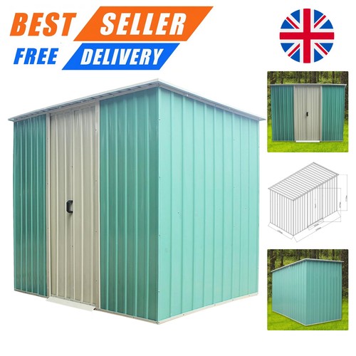 8x4ft metal garden shed with - 8x4ft,