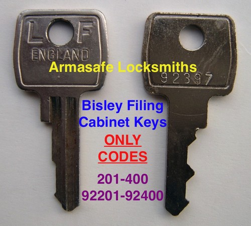 Bisley filing cabinet - keys, cut