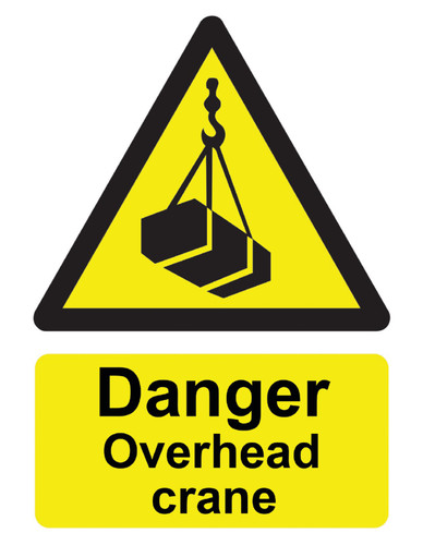 Danger overhead crane - danger,