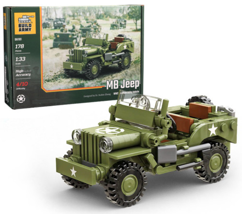 Buildarmy ww2 american - mb, jeep