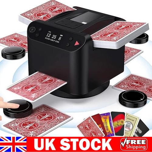 Automatic card shuffler and - card,
