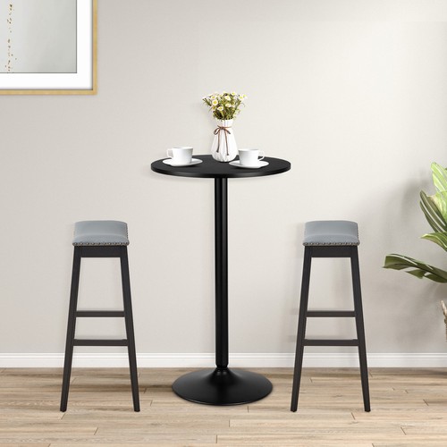 Fixed top round bar - round, table