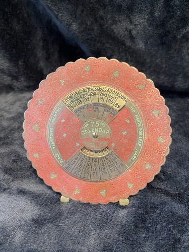 Brass perpetual calendar - brass,