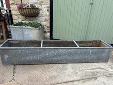 8' Long Galvanised Trough