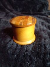 Vintage Trinket/Jewelry Box W/ Lid Hand Made In New Zealand W/ Native Woods