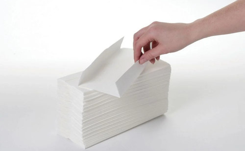 2ply white paper hand towels - paper,