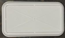 Hamburg Airlines Memorabilia White Plastic Catering Trays -6.5" × 4".