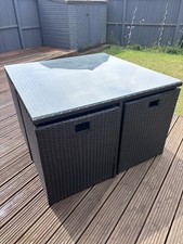 Faux rattan seater table and - rattan,