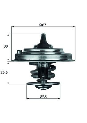 Mahle 71d thermostat - 30,
