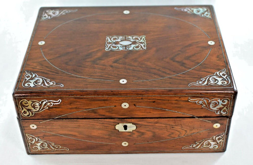 Antique rosewood and mother - and, of
