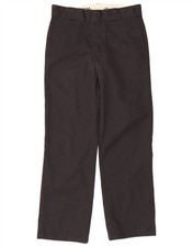 DICKIES Mens 874 Original Fit Straight Chino Trousers W30 L29 Black AF10