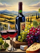 Tile Mural Wine Themed Tuscany