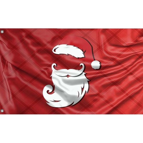 Christmas santa beard flag - beard,