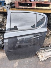 2015 VAUXHALL CORSA E NSR PASSENGER SIDE REAR DOOR COMPLETE BLACK Z22C CARBON
