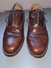 Samuel Windsor Brown Handmade Oxford lace up Shoes size 9 in excellent condition
