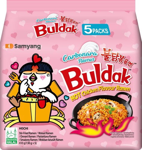 Samyang hot chicken carbonara - hot,