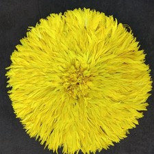 30" Yellow Traditional Feather