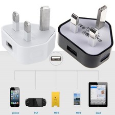 2pc 3Pin 5V1A USB Plug Charger