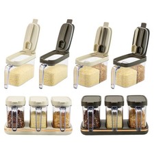 Spice Box Kitchen Supplies Integrated Multi-Compartment Storage Salt MSG Bottl,'