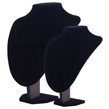 Jewelry Display Stand Black Velvet Necklace Pendant Chain Bust Display 20/25cm