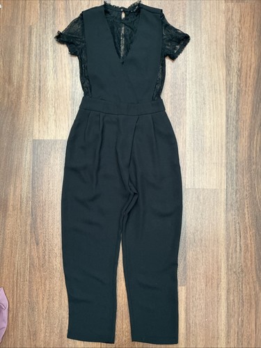 Zara basic black jumpsuit with - basic,