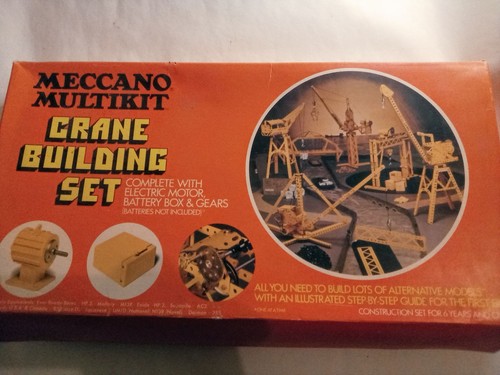 Meccano crane construction - meccano, set