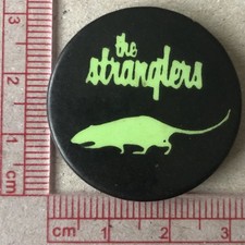 Vtg Og The Stranglers 32mm Pin Badge 1970s Punk Band